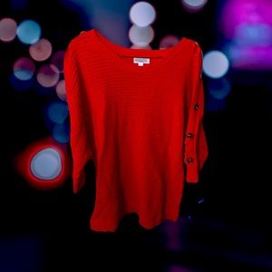 Juniper Maternity - Womens Red Large 3QSlv Sweater